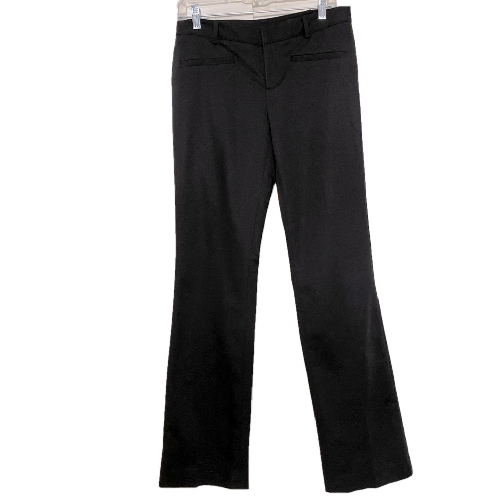 CLUB MONACO women black preppy straight career work casual party trousers size 4